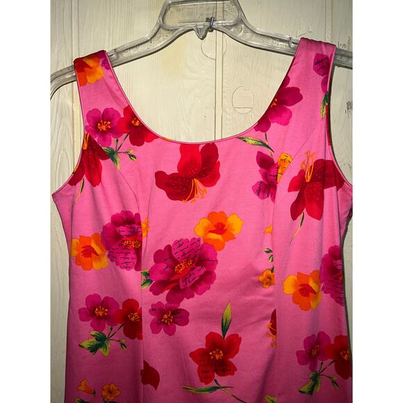 💜 3/$25💜 Love Shack Retro Chic Party DRESS Size 8 Floral Pink Vintage Y2K - Picture 7 of 11